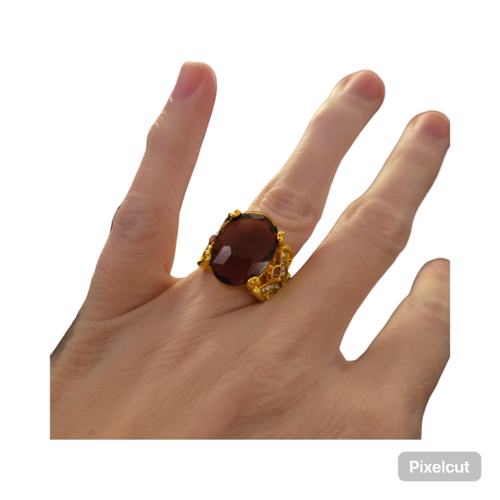 Fashion Rust Red Ring Size 6